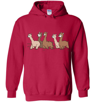 Curious Alpacas Gildan Heavy Blend Hoodie Shirts & Tops Cherry Red S
