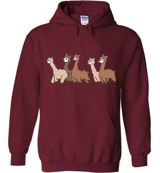 Curious Alpacas Gildan Heavy Blend Hoodie Shirts & Tops Garnet S