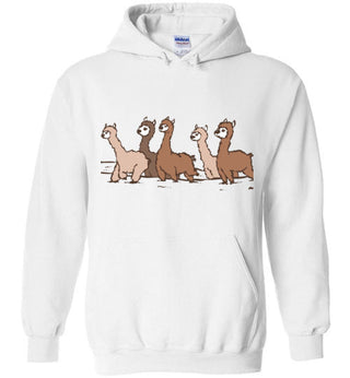 Curious Alpacas Gildan Heavy Blend Hoodie Shirts & Tops White S