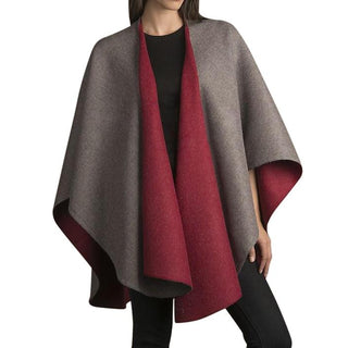 Double Face Alpaca Ruana Poncho