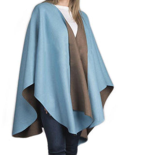 Double Face Alpaca Ruana Poncho 