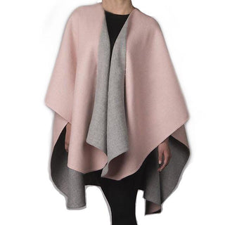 Double Face Alpaca Ruana Poncho