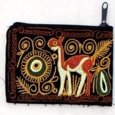 Embroidered Alpaca Pocket / Coin Purse - Purely Alpaca