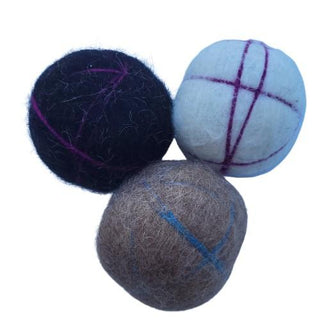 Fancy Wet Felted Decorative Alpaca Dryer Balls Home Goods