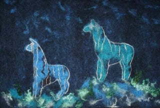 Felted Suri Alpaca Greeting Card by Dee - Purely Alpaca