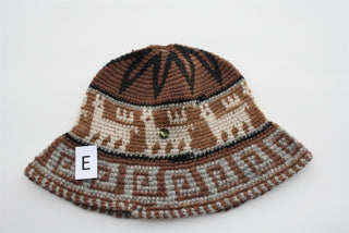 Hand Crochet Roll Up Rustic Alpaca Hat Hat