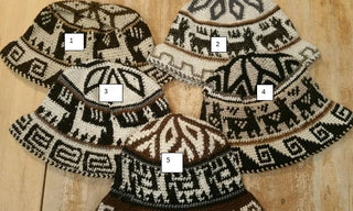 Hand Crochet Roll Up Rustic Alpaca Hat Hat