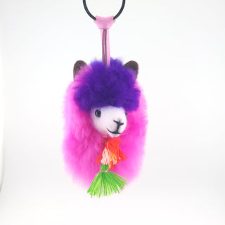 Happy Alpaca Face Keychain Toys 