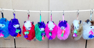 Happy Alpaca Face Keychain Toys FunkyMix