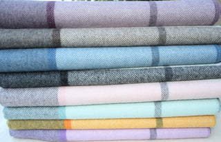 Horizon Stripe Alpaca Throw Blankets
