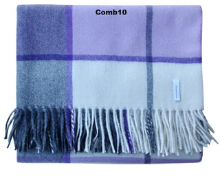 Horizon Stripe Alpaca Throw Blankets