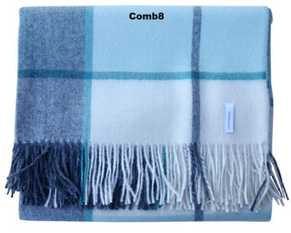 Horizon Stripe Alpaca Throw Blankets