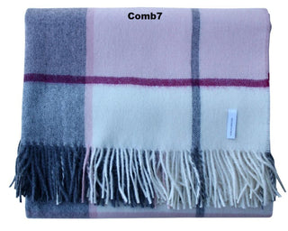Horizon Stripe Alpaca Throw Blankets