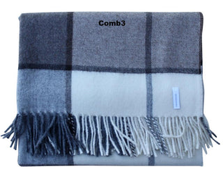 Horizon Stripe Alpaca Throw Blankets