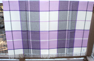 Horizon Stripe Alpaca Throw Blankets