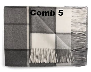 Horizon Stripe Alpaca Throw Blankets Comb5