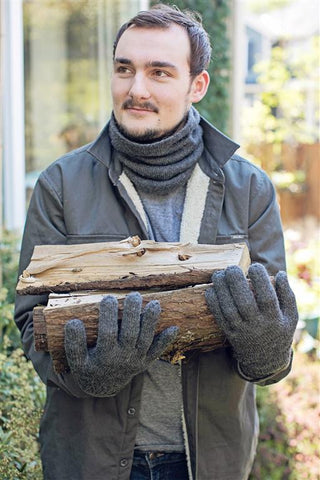 Iditarod 100% Alpaca Double-Thick Reversible Gloves Gloves