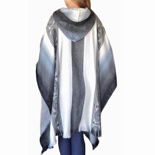 Incan Grays Alpaca Poncho Poncho