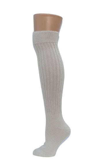 Knee-Hi Alpaca Socks Socks Medium White