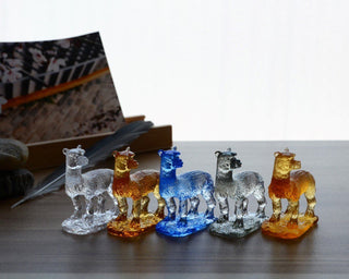 Liuli Crystal Alpaca Figurine Home Decor