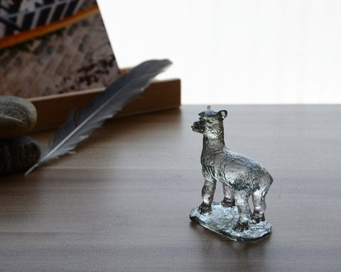 Liuli Crystal Alpaca Figurine Home Decor 