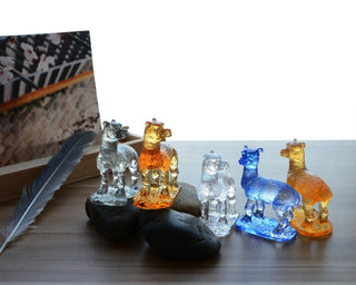 Liuli Crystal Alpaca Figurine Home Decor