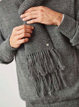 Long Fringed 100% Baby Alpaca Scarf Scarf