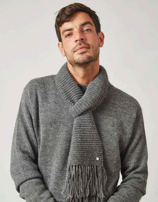 Long Fringed 100% Baby Alpaca Scarf Scarf