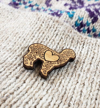 LOVE Alpaca Hat and Lapel Pin - Purely Alpaca