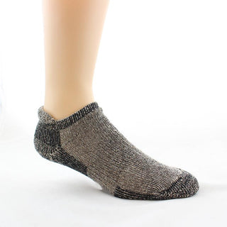 Low Pro Alpaca ANKLE Sock Socks SM (4-6) Fawn w/ Black