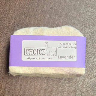 Marlin Alpaca Felted Soaps Lavender