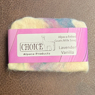 Marlin Alpaca Felted Soaps Lavender Vanilla