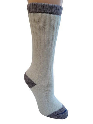 "OutdoorAdventure" Alpaca Socks - Made in the USA Socks OutdoorAdventure Small Cream