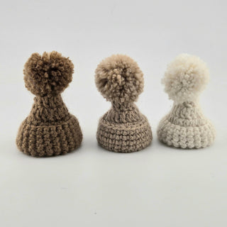 Pom-Pom Hat for Alpacadorable Ornament Holiday 5" Chullo Cream