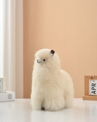 Premium Alpaca Fur Toys Collection 9" Alpaca Fur Toy - Beige