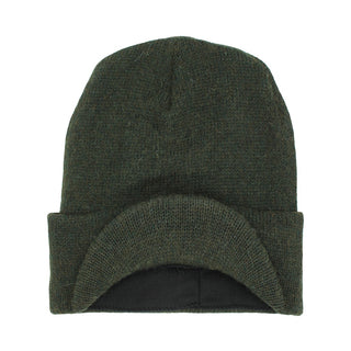 Brimmed Alpaca Knit Radar Mash Hat Hat Drab Olive