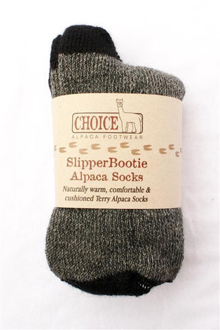"SlipperBootie" Alpaca Socks - Made in the USA Socks