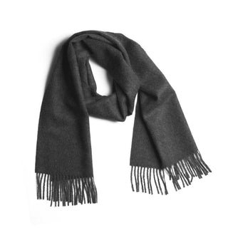 Solid Weave Brushed Scarf Scarves Charcoal