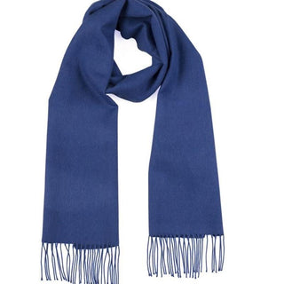 Solid Weave Brushed Scarf Scarves Deep Blue