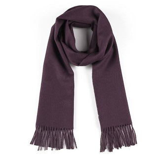 Solid Weave Brushed Scarf Scarves Eggplant