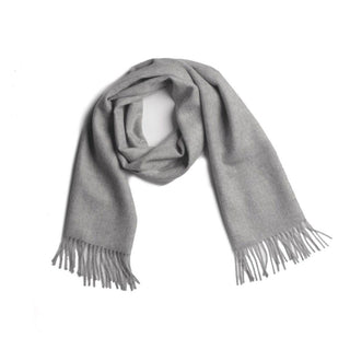 Solid Weave Brushed Scarf Scarves SilverGrey
