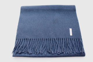 Solid Weave Brushed Scarf Scarves Soft Denim