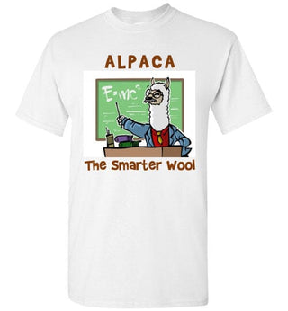 t-shirt: Alpaca The Smarter Wool Gildan Short-Sleeve White S