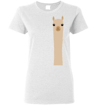 t-shirt: Alpaca Watching Gildan Ladies - Purely Alpaca