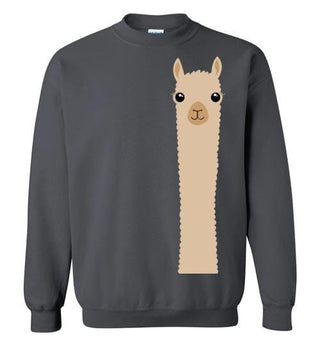 t-shirt: Alpaca Watching Gildan Sweatshirt - Purely Alpaca
