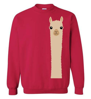 t-shirt: Alpaca Watching Gildan Sweatshirt - Purely Alpaca