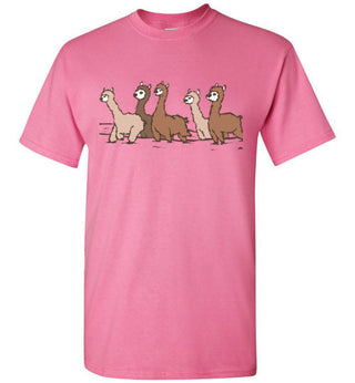 t-shirt: Curious Alpacas Gildan Short-Sleeve Shirts & Tops Azalea S
