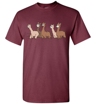t-shirt: Curious Alpacas Gildan Short-Sleeve Shirts & Tops Maroon S