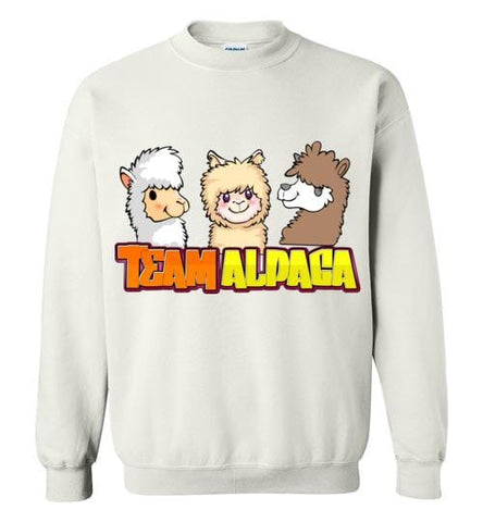 t-shirt: Team Alpaca Gildan Crewneck Sweatshirt - Purely Alpaca