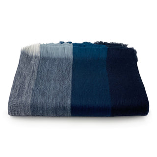 Timeless Accent Alpaca Shawl Scarves Ocean Blue
